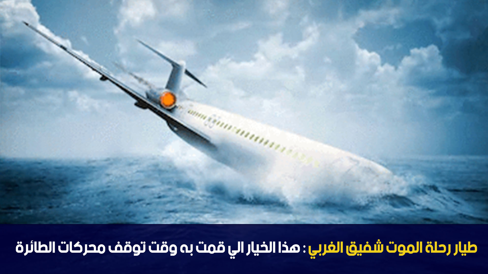 طيار رحلة الموت شفيق الغربي : هذا الخيار الي قمت به وقت توقف محركات الطائرة