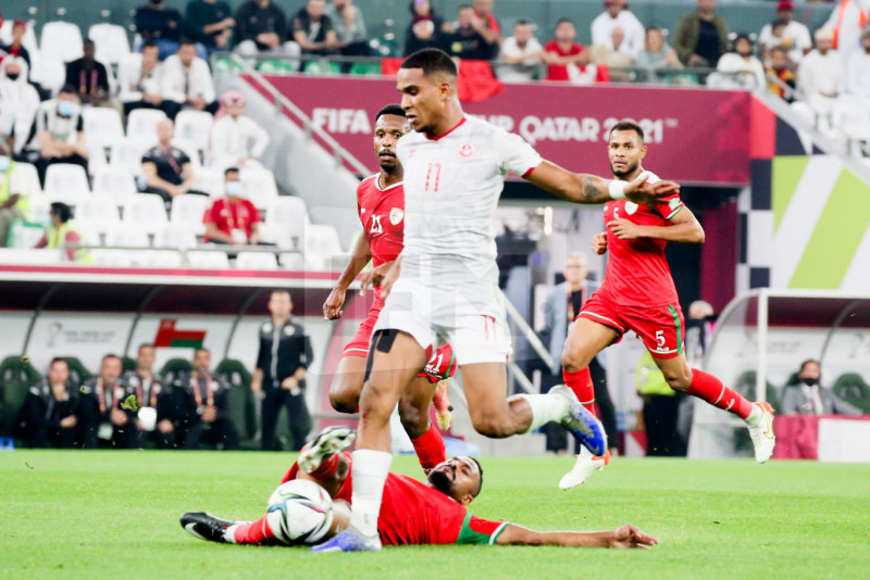 كأس العرب : الشوط الاول لمباراة تونس وعمان