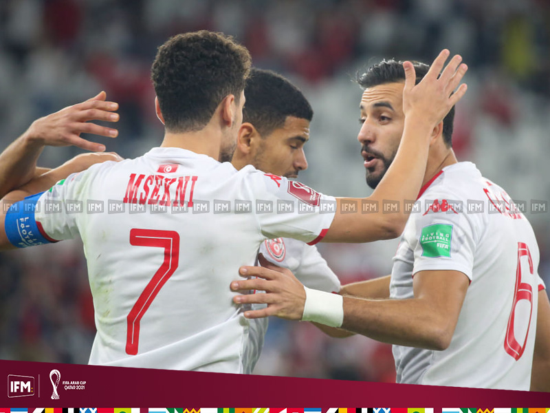 كأس العرب : فوز تونس على الإمارات والتأهل إلى ربع النهائي
