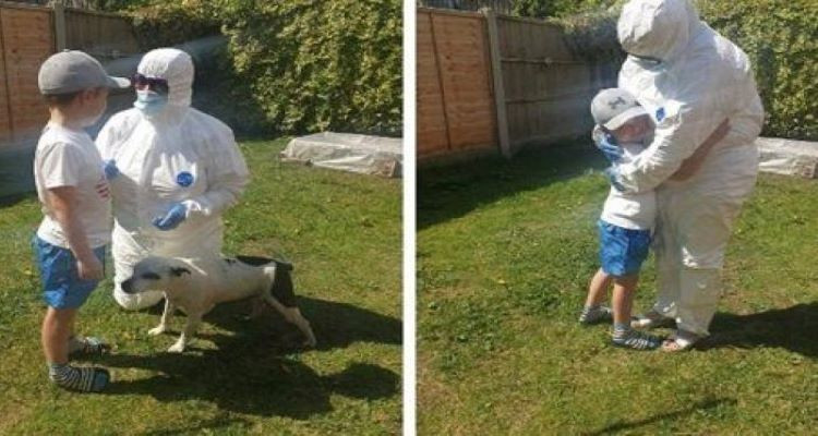 حيلة ذكية من مسنة لرؤية حفيدها