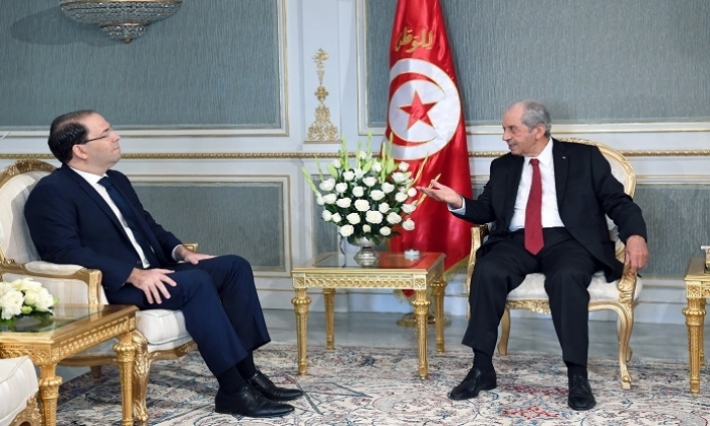   محمد الناصر يتباحث مع يوسف الشاهد الأوضاع الأمنية والاقتصادية في تونس (فيديو) 