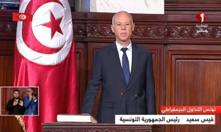 رئيس الجمهورية الجديد قيس سعيد يؤدي اليمين الدستورية أمام البرلمان