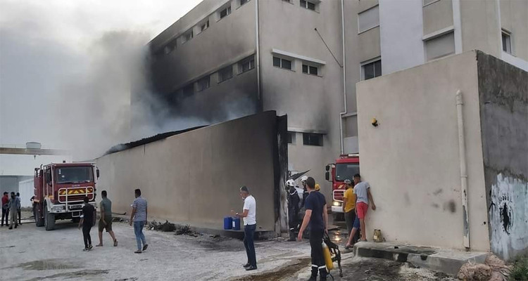 القيروان: إندلاع حريق بمصنع للأدوية