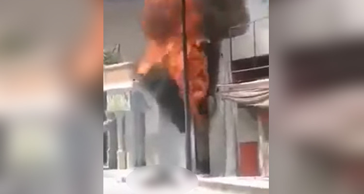 منزل نور : حريق بمحل لبيع البنزين ووفاة صاحبه