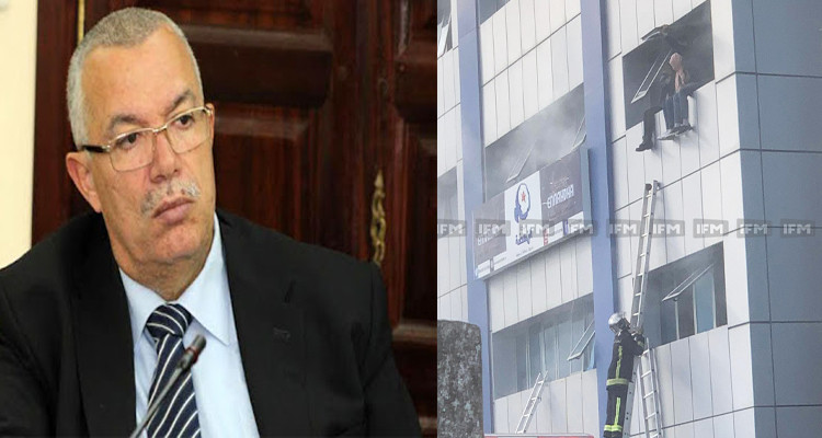 نور الدين البحيري يروي تفاصيل الحريق في مقر النهضة