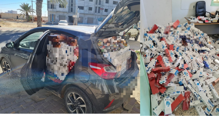 مارث: حجز كمية من السجائر والأحذية الرياضية و''المعسل''