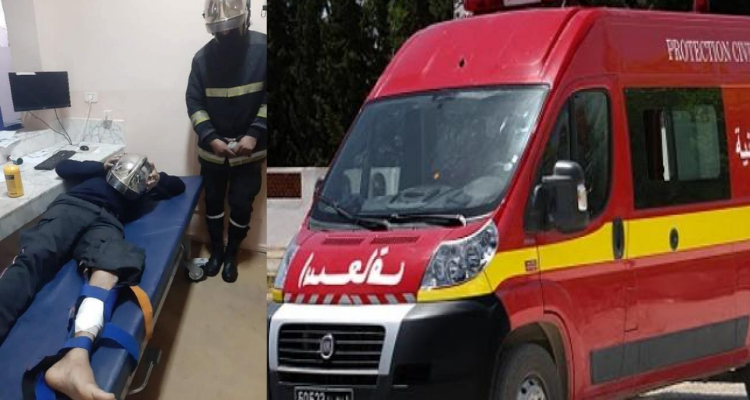 المنستير: إصابة عوني حماية مدنية خلال عملية اطفاء سيارة تاكسي