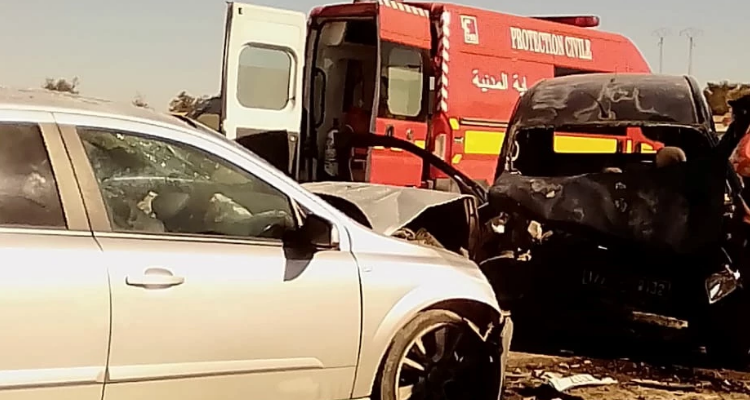 الكاف: 4 قتلى و3 جرحى في حادث مروّع