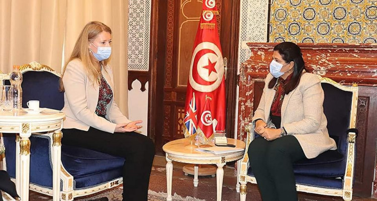 وزيرة الماليّة تلتقي سفيرة المملكة المتّحدة الجديدة بتونس