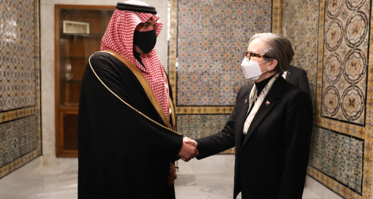 رئيسة الحكومة تستقبل وزير الداخلية السعودي