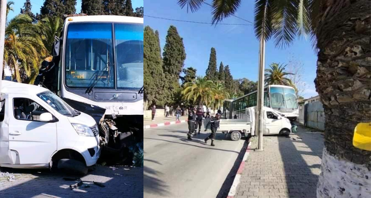 سيدي رزيق: اصطدام حافلة بسيارة يودي بحياة شخص واصابة 4 آخرين