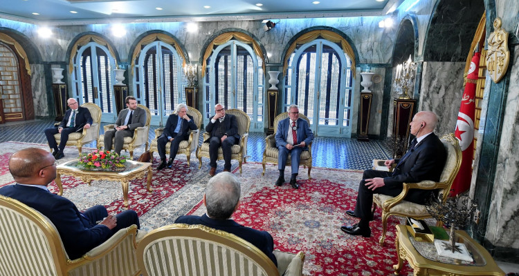 قيس سعيد في لقائه بالبرلمانيين الاوروبيين: الحوار الوطني انطلق فعلا