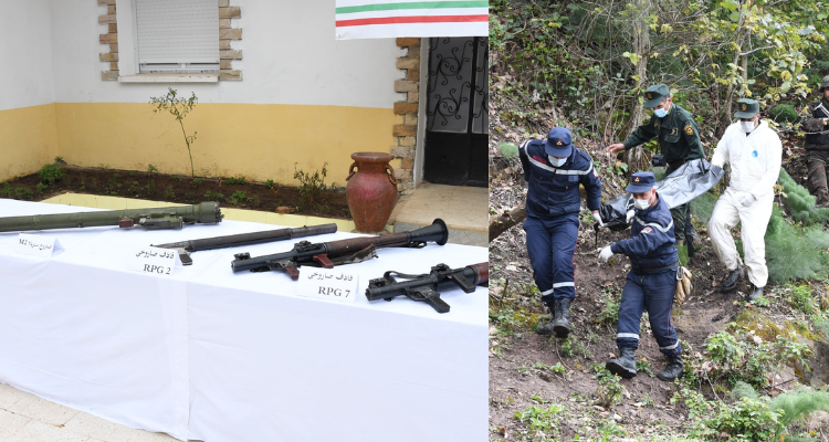 الجزائر: استخراج رفات "ارهابي" والعثور على هذه الاسلحة داخل مخبأ