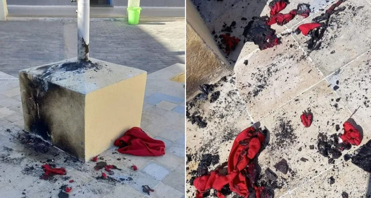 القيروان: مجهولون يقدمون على حرق الراية الوطنية بمدرسة ابتدائية