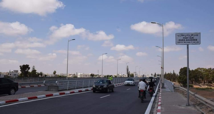 صفاقس: فتح جسر على وادي عقارب بالطريق الوطنية رقم 14 للجولان أمام مستعملي الطريق