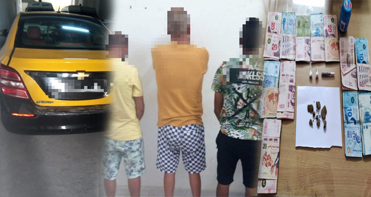 سبيطة: حجز ''زطلة'' و''كوكايين'' لدى 3 أنفار على متن''تاكسي''