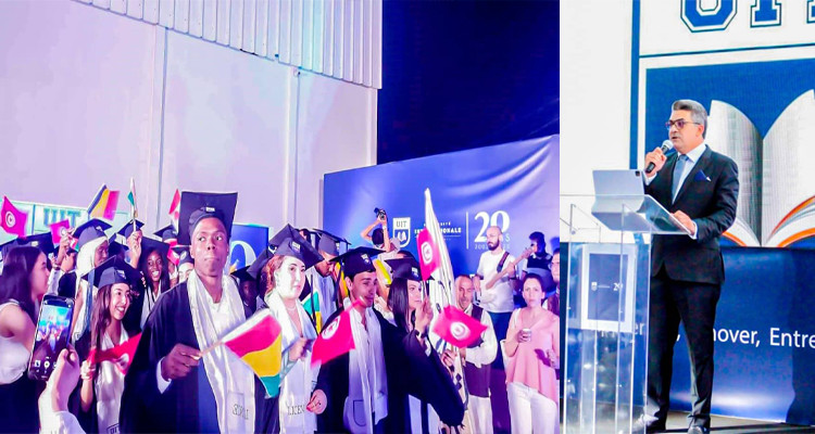 L’UNIVERSITE INTERNATIONALE DE TUNIS (UIT) CELEBRE SES 20 ANS LORS DE LA CEREMONIE DE GRADUATION DES ETUDIANTS 2022