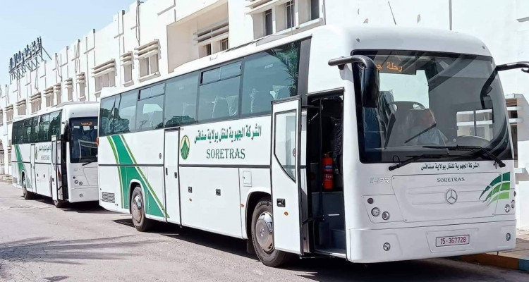 تعزيز اسطول الشركة الجهوية للنقل بصفاقس بحافلتين جديدتين
