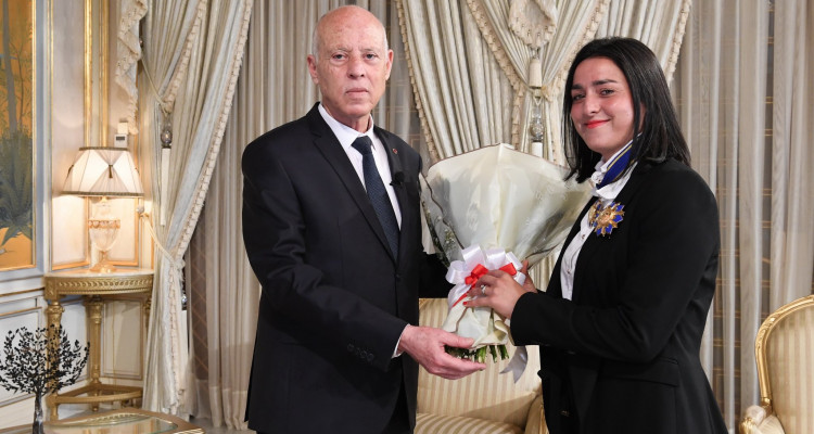 أنس جابر: تكريمي من قبل رئيس الدولة سيدفعني لمزيد التألق