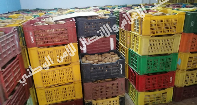 سوسة: حجز 8 أطنان من البطاطا داخل مخزن عشوائي بأكودة
