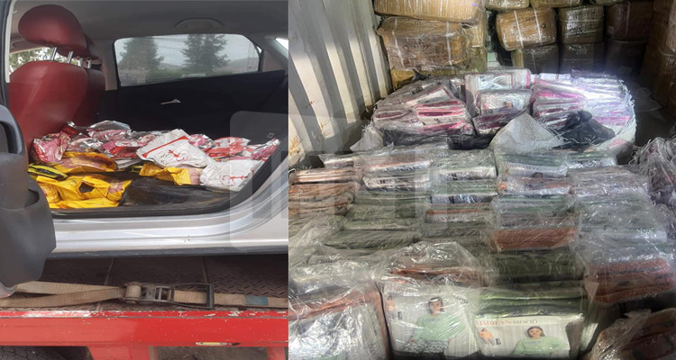 حجز كميات من البضائع المهربة بقيمة 360 ألف دينار