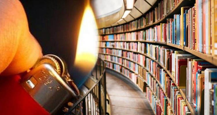 سيدي حسين: حارس  يضرم النار عمدا في مكتبة عمومية