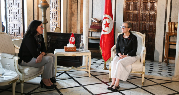 رئيسة الحكومة تستقبل الممثلة المقيمة لبرنامج الأمم المتحدة الإنمائي بتونس