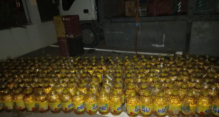 الطريق السيارة تونس مجاز الباب: إحباط عملية تهريب كمية من الزيت النباتي