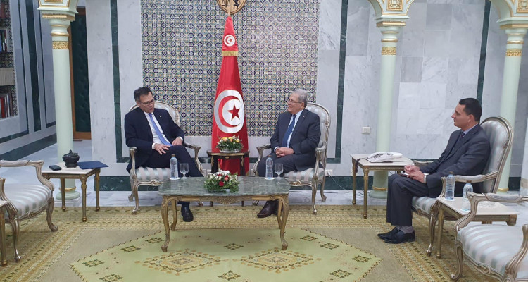 الجرندي يتباحث مع سفير ايطاليا ظاهرة الهجرة غير النظاميّة