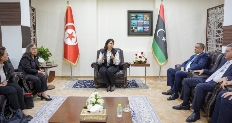 وفد وزاري تونسي في ضيافة وزيرة الخارجية الليبية
