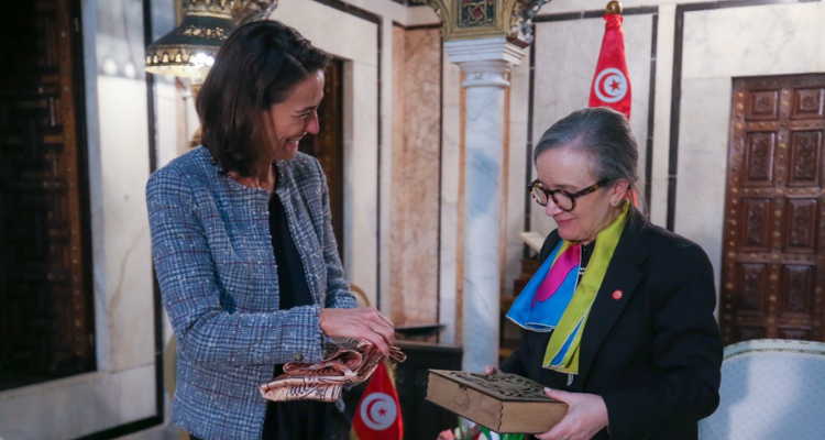 دعم روابط الصداقة والتعاون محور لقاء بودن وسفيرة هولندا بتونس