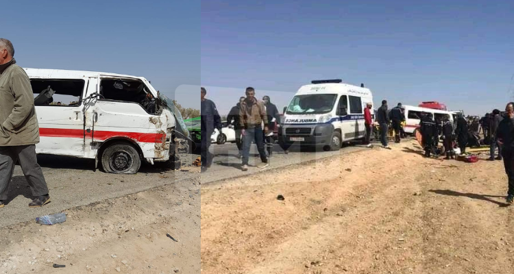 المحرس: وفاة شخصين وإصابة 16 آخرين في حادث اصطدام سيارتي أجرة