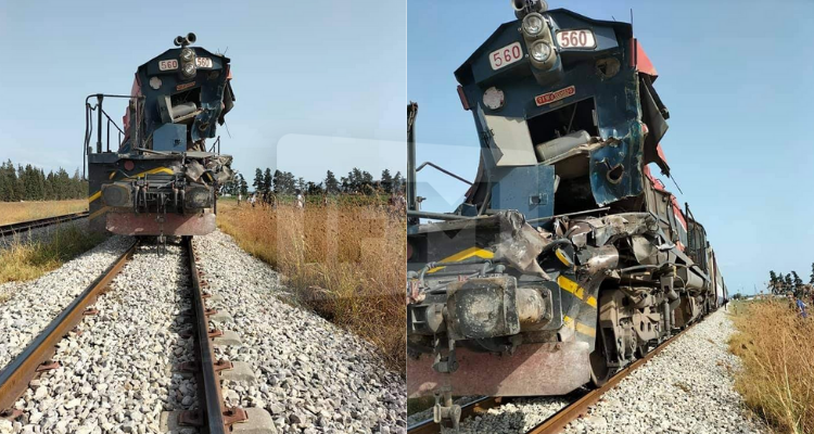 الكاف: قطار يصطدم بسيارة نقل ريفي