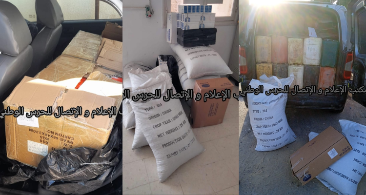 الحرس الوطني: ضبط 7 وسائل نقل و حجز بضائع مهربة بقيمة فاقت النصف مليار