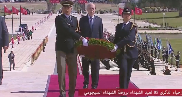 رئيس الجمهورية يشرف على موكب إحياء الذكرى 85 لعيد الشهداء