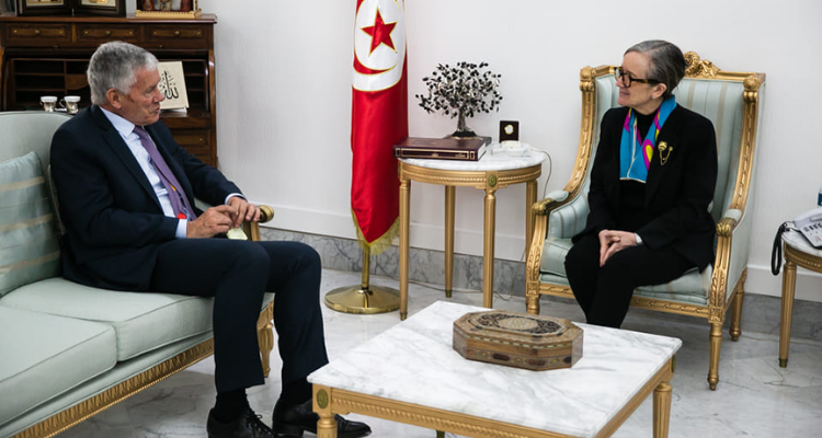 "مسألة الهجرة" محور لقاء بودن وسفير فرنسا في تونس