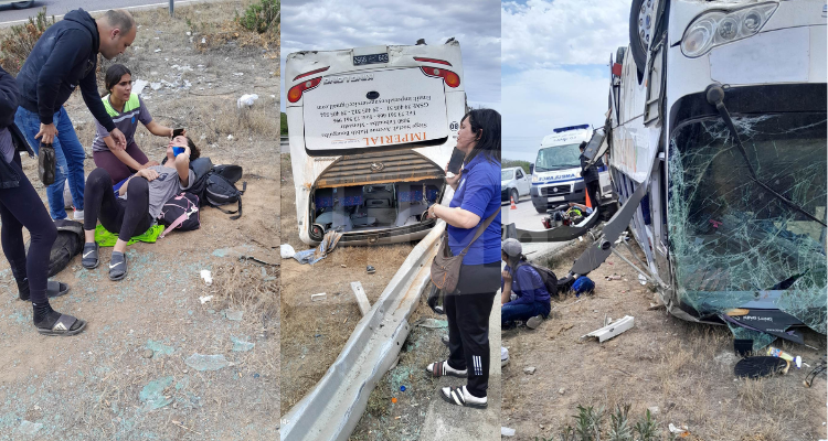 النفيضة: 11 إصابة في حادث انقلاب حافلة تابعة للجمعية الرياضية النسائية لكرة اليد بالشابة