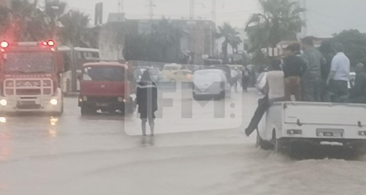 الحماية المدنية بتونس تتدخل في عدد من الاحياء بسيدي حسين بعد بعد تهاطل الامطار