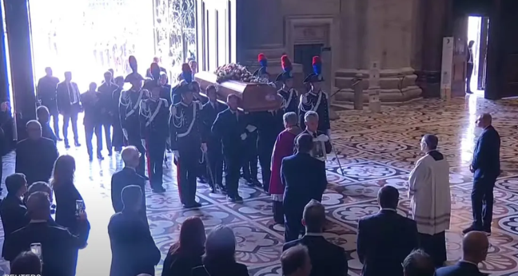 تشييع جثمان رئيس الوزراء الإيطالي الراحل سيلفيو برلوسكوني