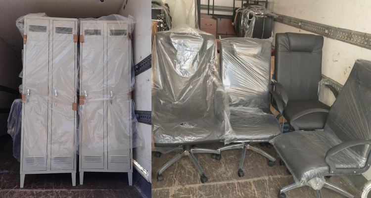 وصول شاحنات محملة بالتجهيزات والمكاتب إلى السجن المدني بالقيروان