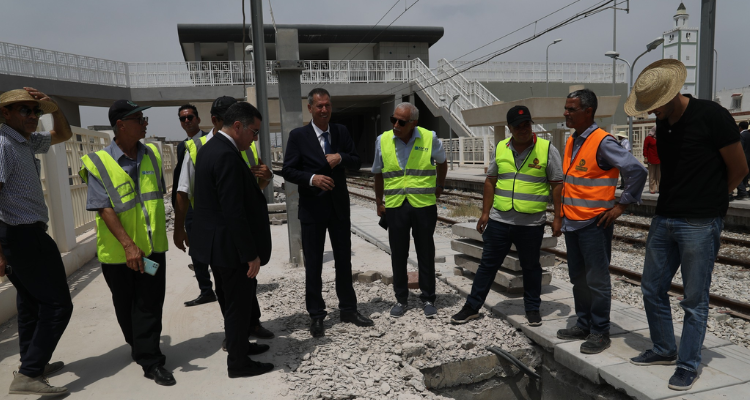 منوبة: إعطاء إشارة انطلاق استغلال المحول المضاعف الرابط بين الطريق الوطنية رقم 7 ونهج الشغالين بالإتجاهين