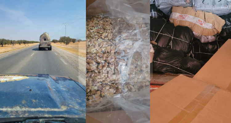 الصخيرة: حجز كميّات هامّة من البضائع المهربة بقيمة 976 ألف دينار