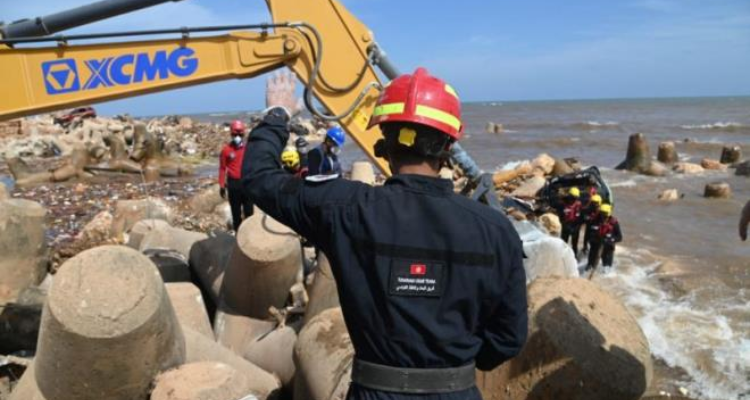 حصيلة تدخلات فريق الوحدة المختصة للحماية المدنية التونسية في ليبيا