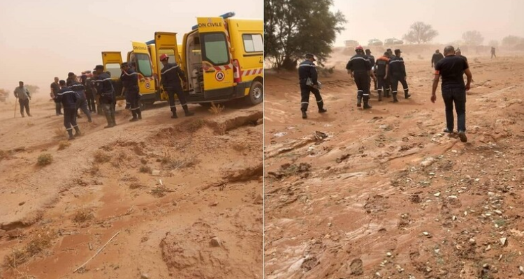 الجزائر: مصرع 7 أشخاص وفقدان اثنين آخرين جراء السيول