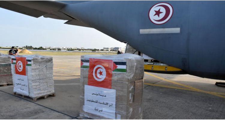تونس تستعد لإرسال قافلة مساعدات صحّية وإنسانيّة إلى الشّعب الفلسطيني