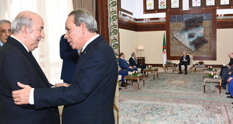 الرئيس الجزائري تبّون يستقبل احمد الحشاني