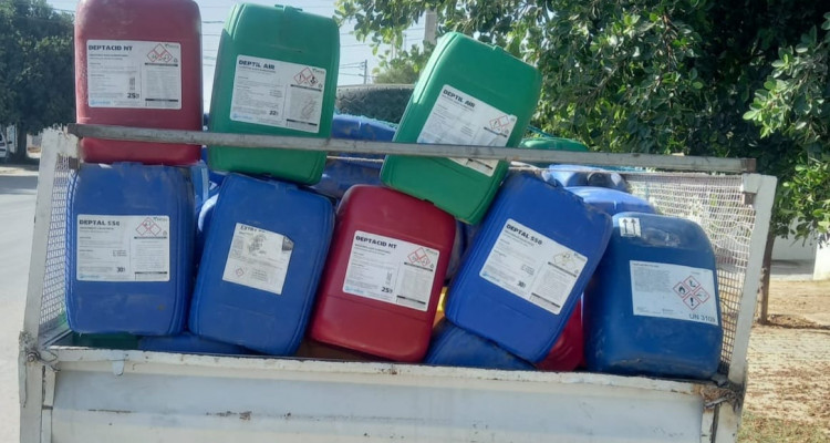 المحمدية: حجز 100 وعاء بلاستيكي معدة لنقل المواد الكيميائية الخطرة والسامة