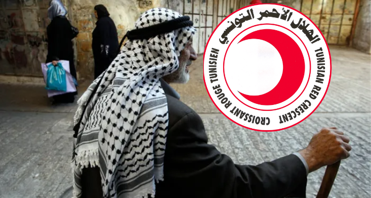 على امتداد شهر: الهلال الأحمر التونسي  ينظم حملة  لإغاثة الشعب الفل.//سطي./-ني