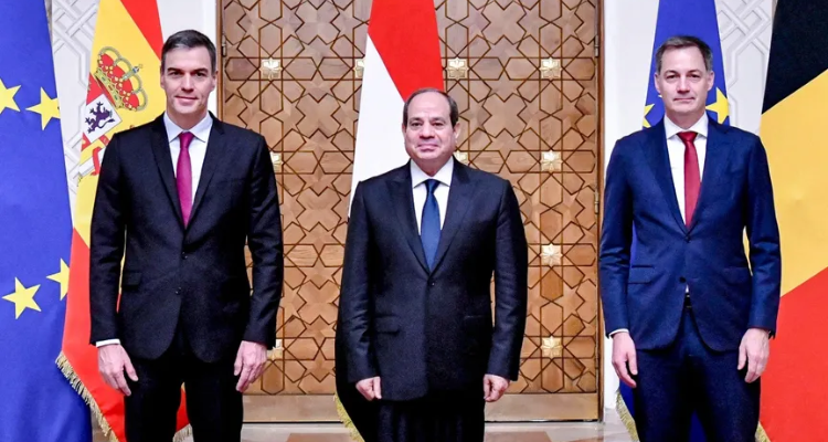 اتفاق مصري إسباني بلجيكي على ضرورة الاعتراف بـ"دولة فل/س/طين"