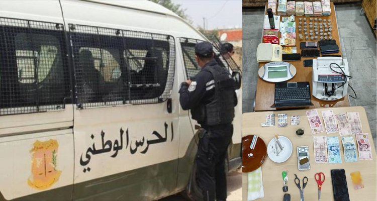 القصرين: ايقاف 14 نفرا وحجز 37 الف دينار وكمية هامة من المخدرات
